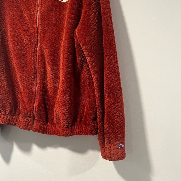 Champion Hoodie Fleece Jacket Zip Up Size Medium - Picture 7 of 8
